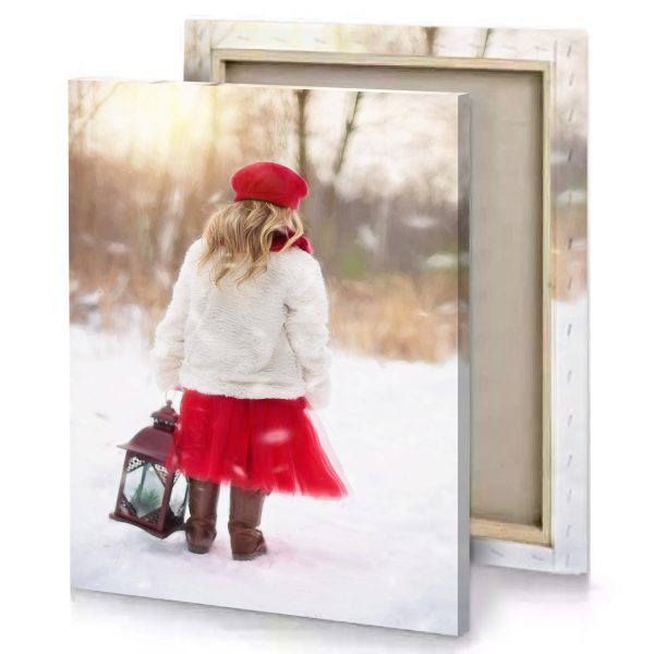 a little girl in red tutue firebrick canvas - Image 4