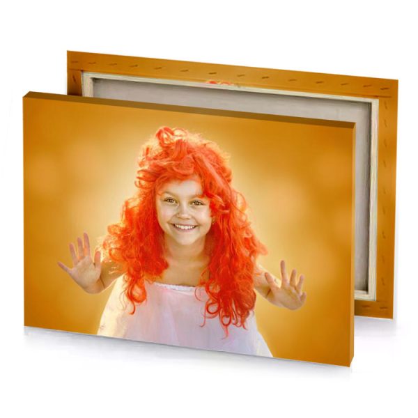 a little girl with red hair and white dress lust canvas - Image 4