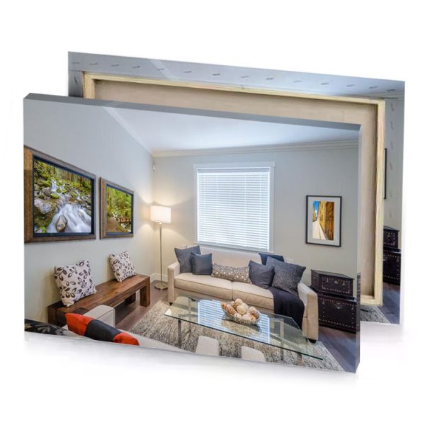 a living room with couch and coffee table platinum canvas - Image 4