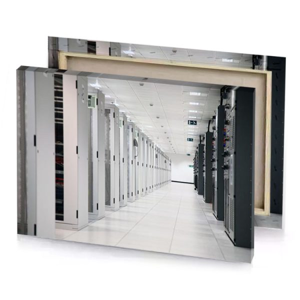 a long row of servers silver canvas - Image 4