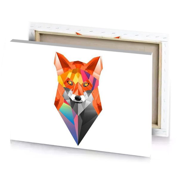 a low poly outrageous orange canvas - Image 4