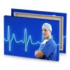 a male surgeon with stel and heartbeat cobalt blue canvas - Image 4