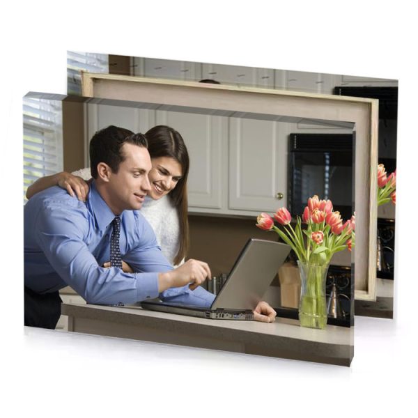 a man and woman dark gray canvas - Image 4