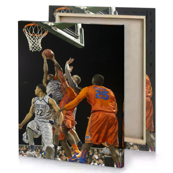 a man in an orange shirt is going for lay chocolate canvas - Image 4