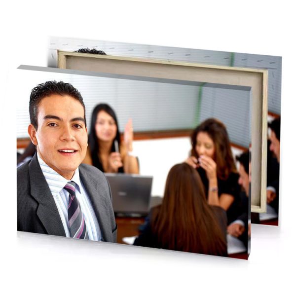 a man in suit and tie standing front of group zinnwaldite brown canvas - Image 4