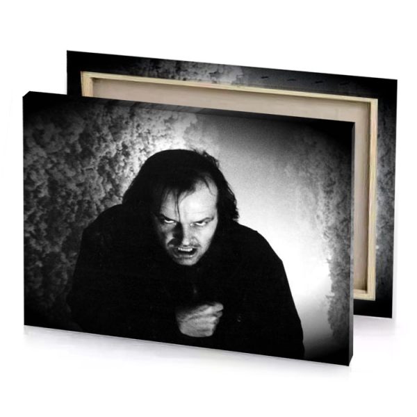 a man with long hair and black shirt white smoke canvas - Image 4