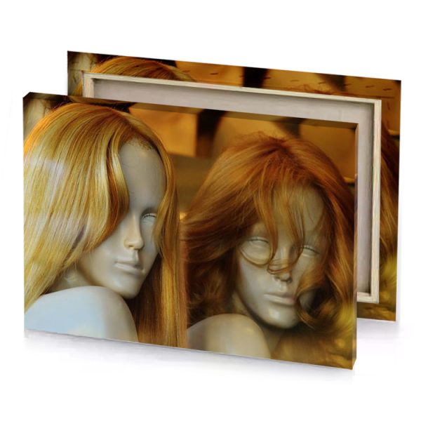 a manne with long hair sepia canvas - Image 4