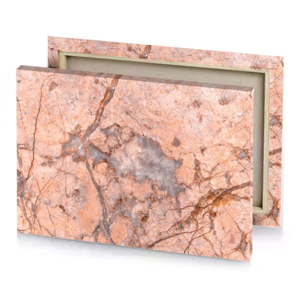 a marble floor with brown and white pattern rosy canvas - Image 4