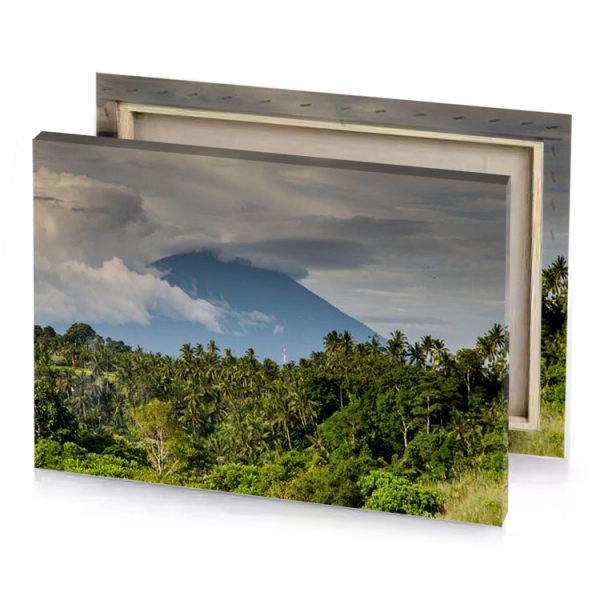 a mountain in the background slate gray canvas - Image 4