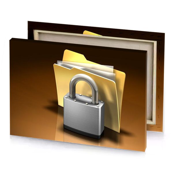 a padlock and folder zinnwaldite brown canvas - Image 4
