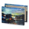 a painting of blue and yellow sky light steel canvas - Image 4