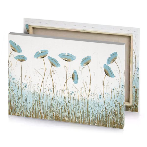 a painting of flowers in field canvas - Image 4