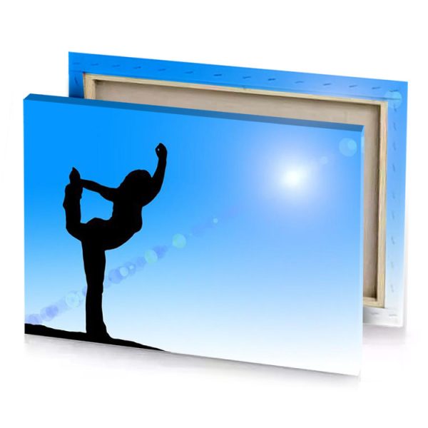 a person doing handstant on hill blue jeans canvas - Image 4
