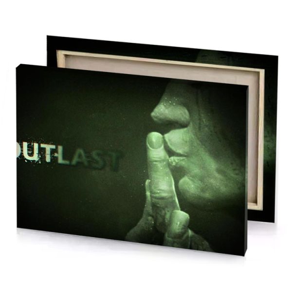 a person holding their hand up to face camouflage green canvas - Image 4