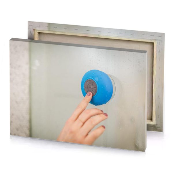 a person is pressing button on wall burlywood canvas - Image 4