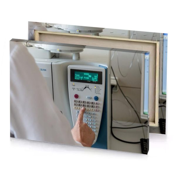 a person is using calculator manatee canvas - Image 4