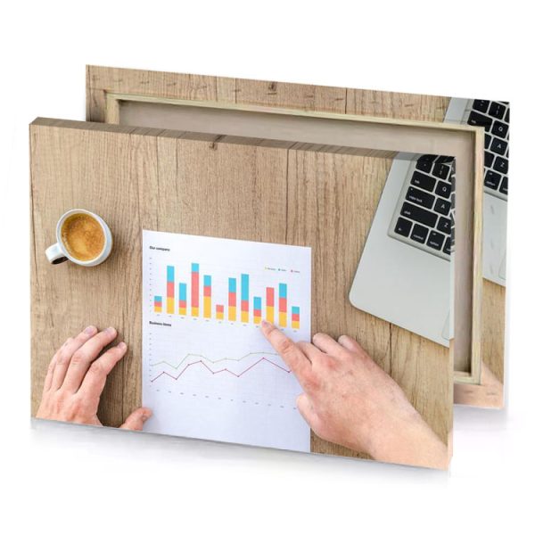 a person is working on laptop and paper lavender canvas - Image 4