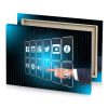a person touching touch screen with finger maximum blue canvas - Image 4
