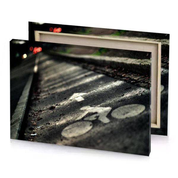 a person walking down street with skateboard charcoal canvas - Image 4