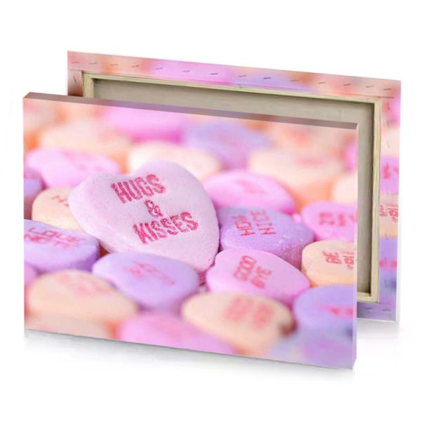 a pile of conversation hearts thistle canvas - Image 4