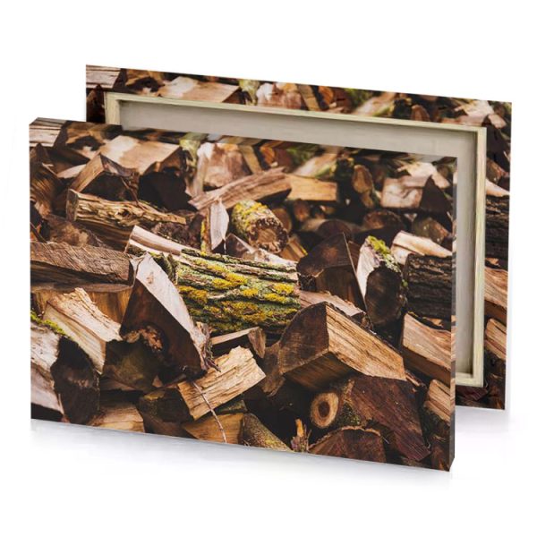 a pile of wood chips dark khaki canvas - Image 4