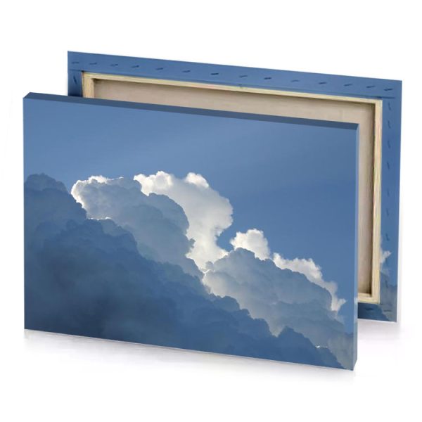 a plane flying in the sky with cloud light slate gray canvas - Image 4