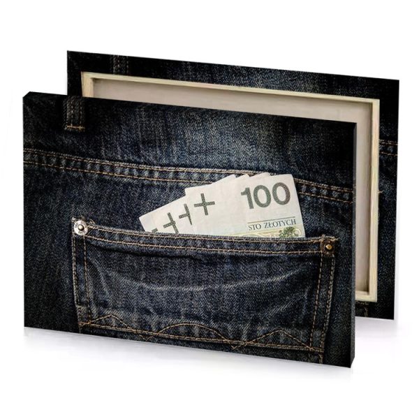 a pocket full of money platinum canvas - Image 4