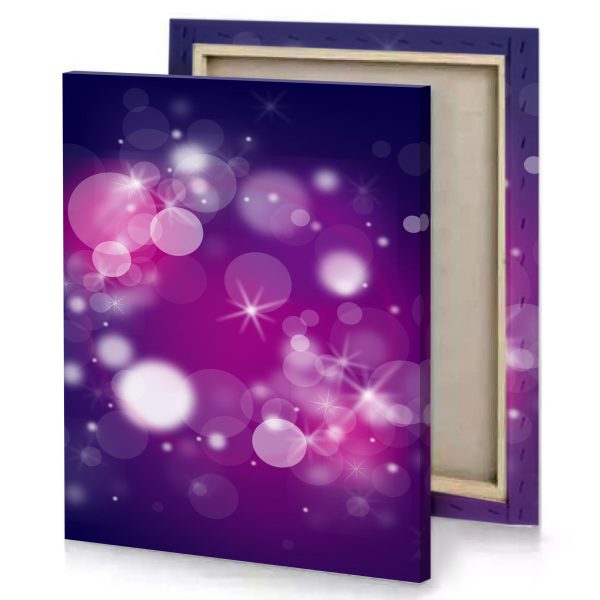 a purple background with white circles and stars dark magenta canvas - Image 4
