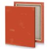 a red square with white border vermilion canvas - Image 4