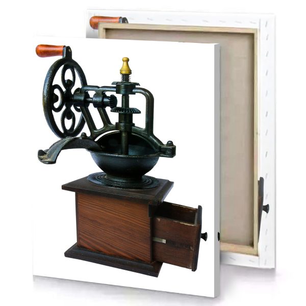 a small machine with wooden base smoky black canvas - Image 4