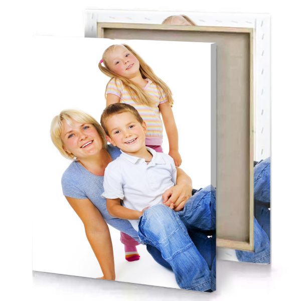 a woman and two children sitting on the floor ghost white canvas - Image 4