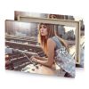 a woman sitting on ledge with skateboard rose quartz canvas - Image 4