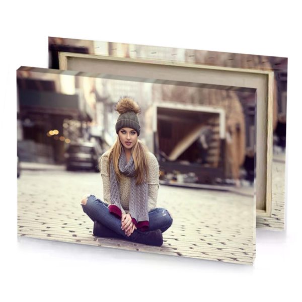 a woman sitting on the ground eggshell canvas - Image 4