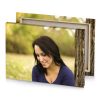 a woman sitting under tree with cell dark khaki canvas - Image 4