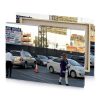 a woman walking in parking bistre canvas - Image 4