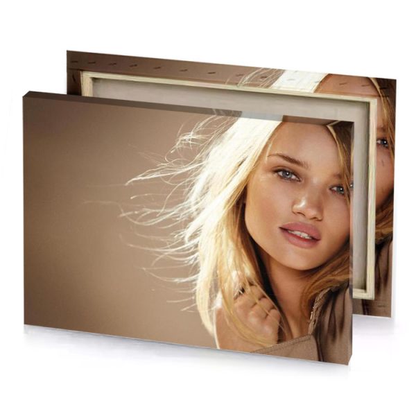 a woman with blonde hair and blue eyes garnet canvas - Image 4