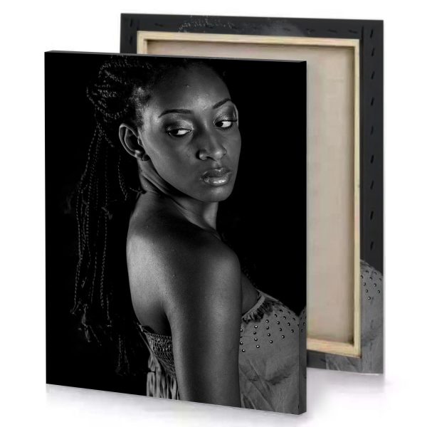 a woman with dread hair and dress manatee canvas - Image 4