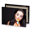 a woman with long black hair smoky canvas - Image 4