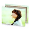 a woman with long hair and white dress eggshell canvas - Image 4