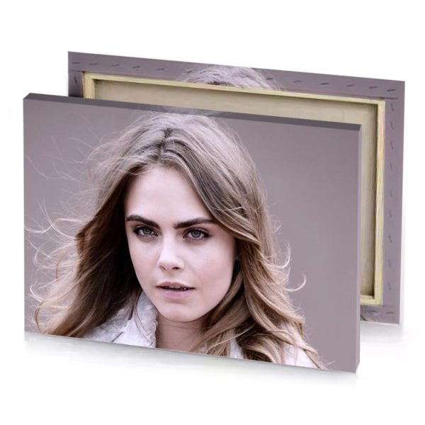 a woman with long hair and white shirt rose quartz canvas - Image 4
