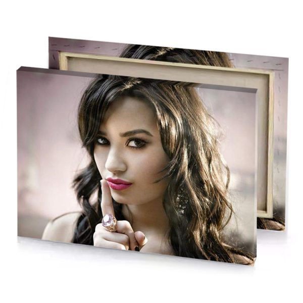 a woman with long hair rose quartz canvas - Image 4
