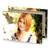 a woman with long red hair and blue dress corn silk canvas - Image 4