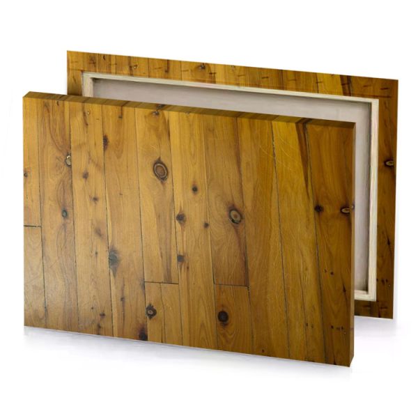 a wooden floor with brown stain peru canvas - Image 4