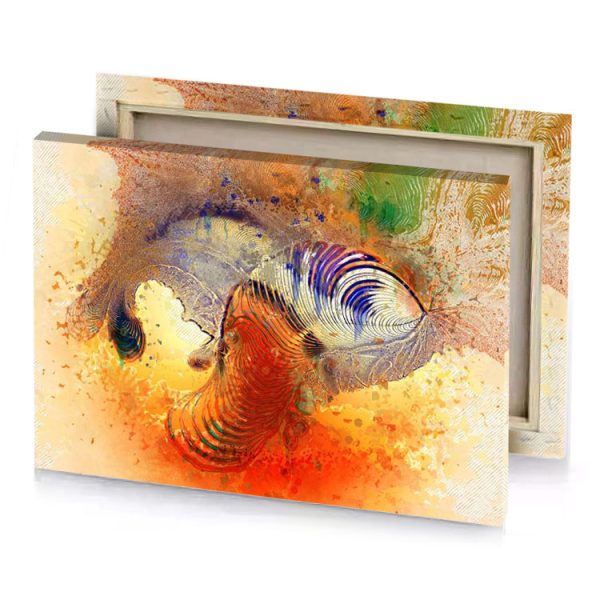 a zebra in colorful abstract painting firebrick canvas - Image 4
