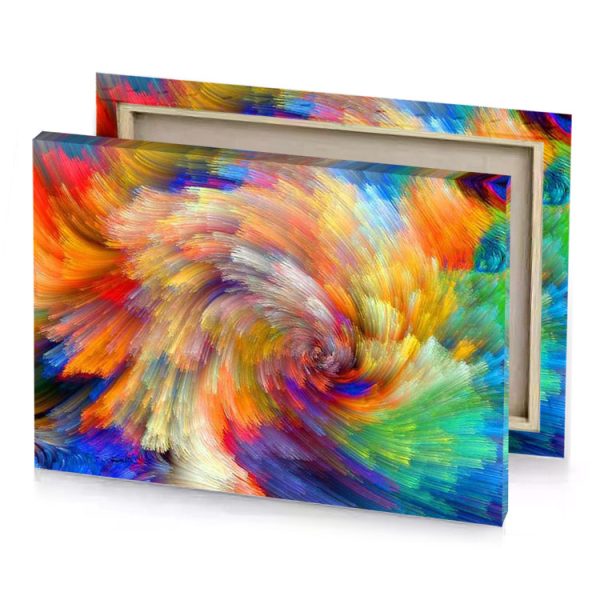 abstract painting with colorful colors peru canvas - Image 4