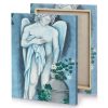 an angel with a pot of flowers gainsboro canvas - Image 4