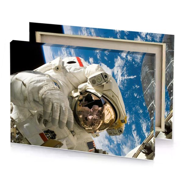 astronaut in space suit rosy brown canvas - Image 4