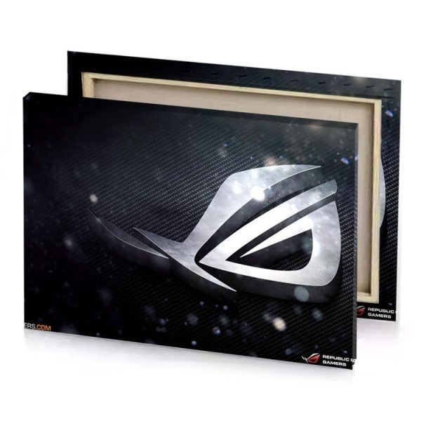 asus gaming logo white smoke canvas - Image 4