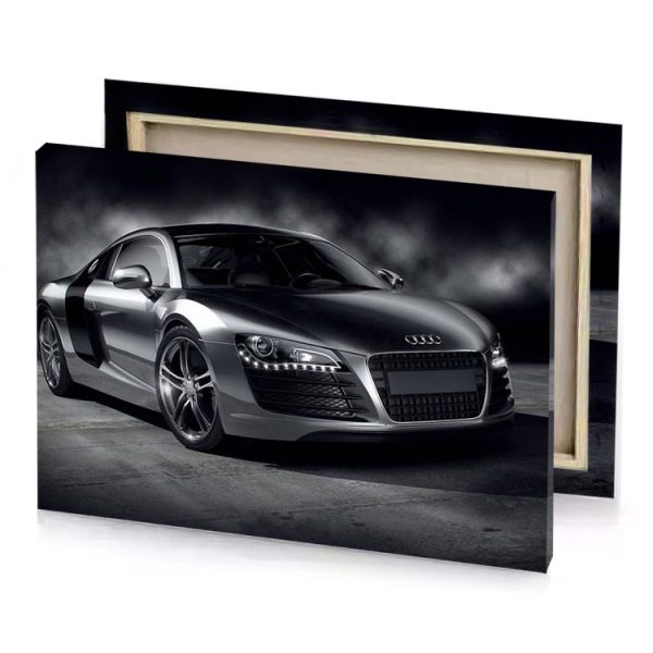 audi r8 concept car gray canvas - Image 4
