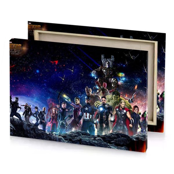 avengers wallpaper prussian blue canvas - Image 4